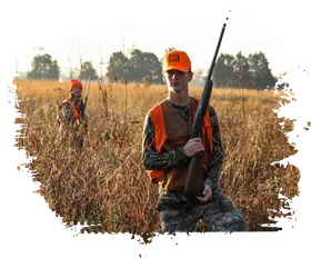 Hunter in the field